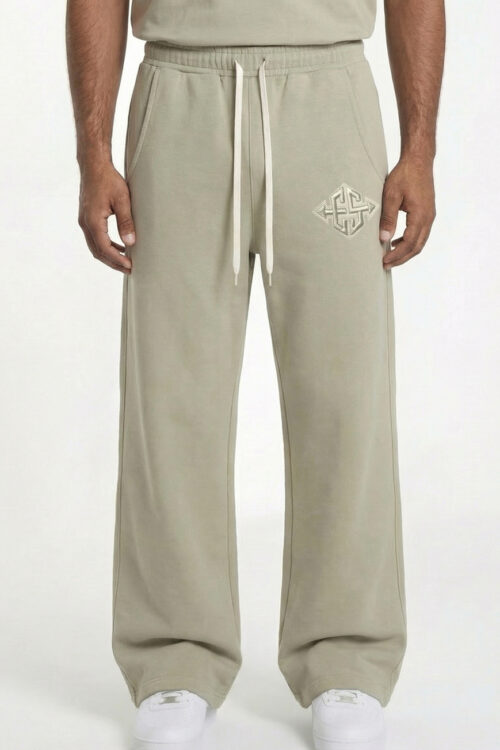 Fractured X Sweatpants Beige