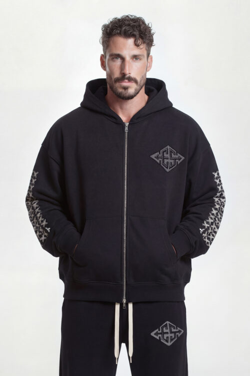 Monogram X Hoodie Black
