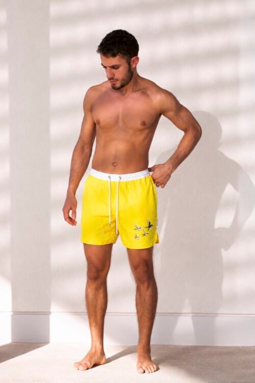 Flight Yellow Swim Short